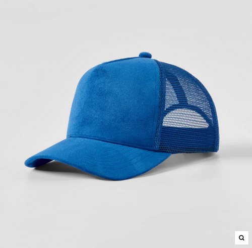 Blank 5 Panel Suede Trucker Hats Wholesale - 6710